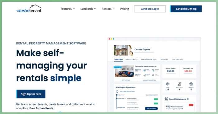 online rental application software turbotenant
