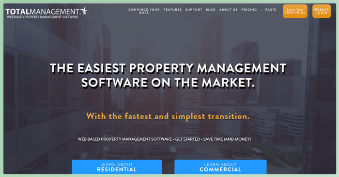 best cloud based property management software total management